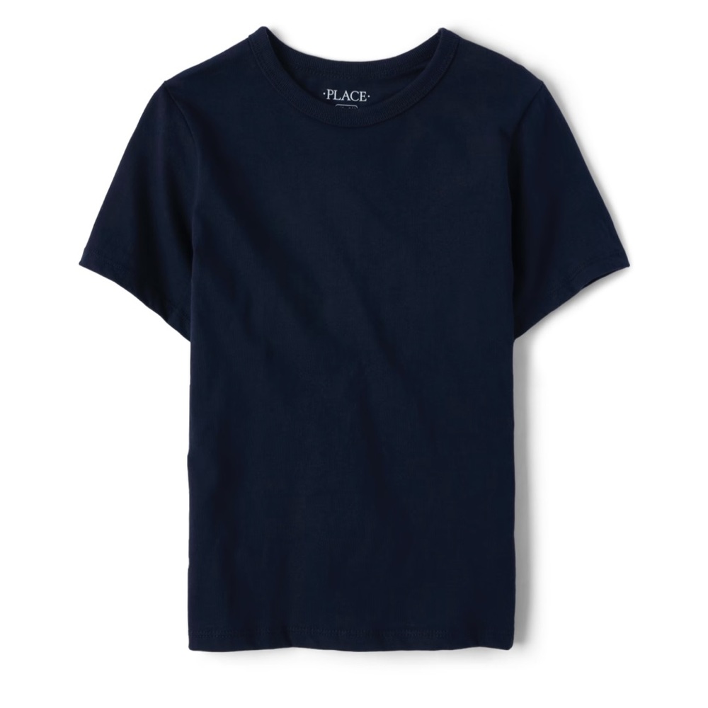 The Children’s Place Boys Navy Blue Basic Short Sleeve T-Shirt
